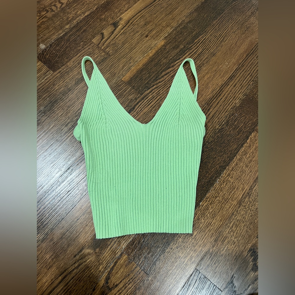 sweater tank top green